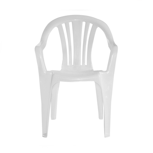 Silla Plastica blanca De Jardin Gardenlife Natal