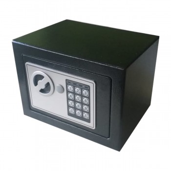 Caja Fuerte De Seguridad Digital 23x17x17cm Tm Mini negra