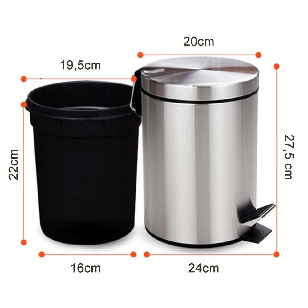 Tacho de basura 5 litros cheap
